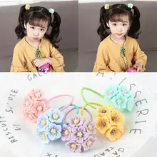 Детская повязка для волос для маленькой девочки, повязка для волос, повязка для волос, не повреждает волосы, принцесса, тесьма, маленький цветок, шар, повязка для волос