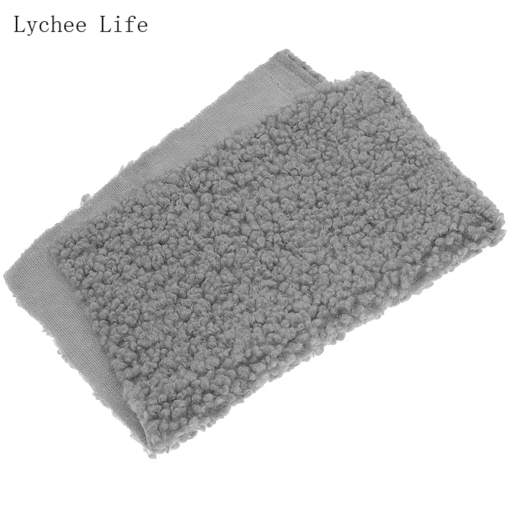 Lychee Life A4 коралловый хлопок бархат плюшевая ткань мягкая теплая Кукла Одежда для домашних животных перчатка подкладка утолщенная овечья шерсть ткань Diy шитье - Цвет: 4