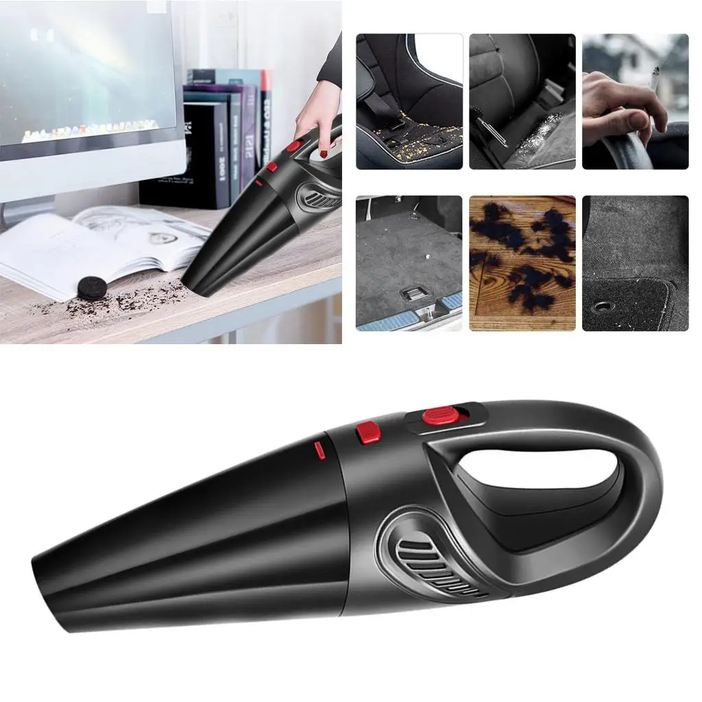Handheld Vacuum Cleaner Cordless Rechargeable 5000pa Strong Suction Lightweight Wet/Dry Vacuum for Home Pet Hair Car Cleaning