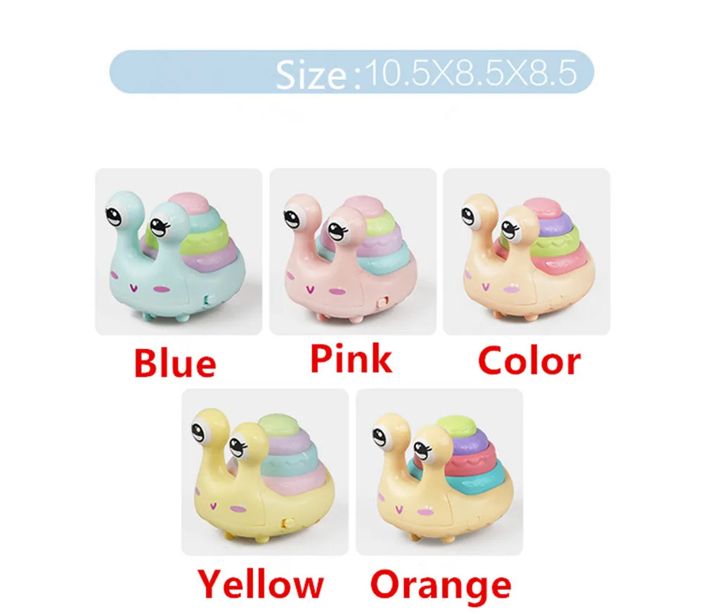 Explosive animal cute turtle snail car pull back car children Clockwork toy plastic neutral funny cartoon puzzle press toy gift