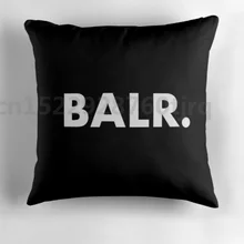 Классный чехол для подушки с логотипом balr, Хлопковый чехол для подушки 45X45 см, 55X55 см(двусторонний