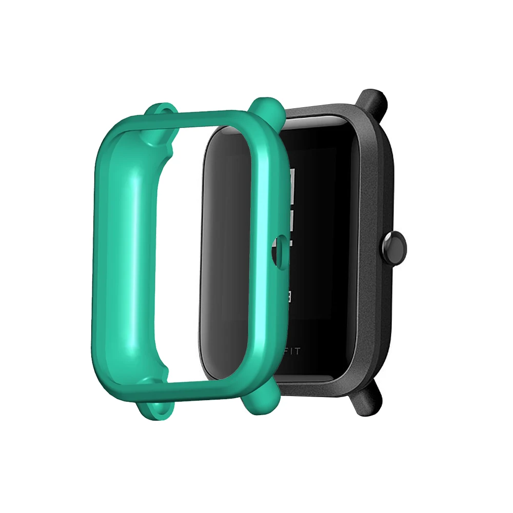 Мягкий ТПУ силиконовый чехол для Xiaomi Huami Amazfit Bip Смарт часы Замена Защитный корпус аксессуары для смарт-браслета