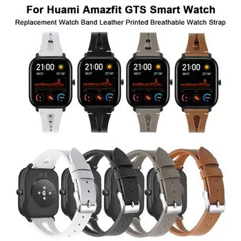 

Replacement Watch Band Leather Printed Breathable Watch Strap Wristband Bracelet Accessories For Huami Amazfit GTS Smart Watch