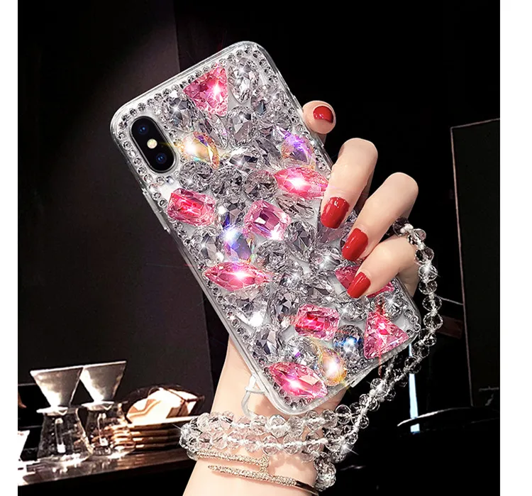 

For Samsung Galaxy Note 10 9 8 S10 Lite S10E S10 S9 S8Plus M10 M20 M30 M40 A10 A30 A40 A60 A70 A80 A9 2018 A9S Rhinestone Case