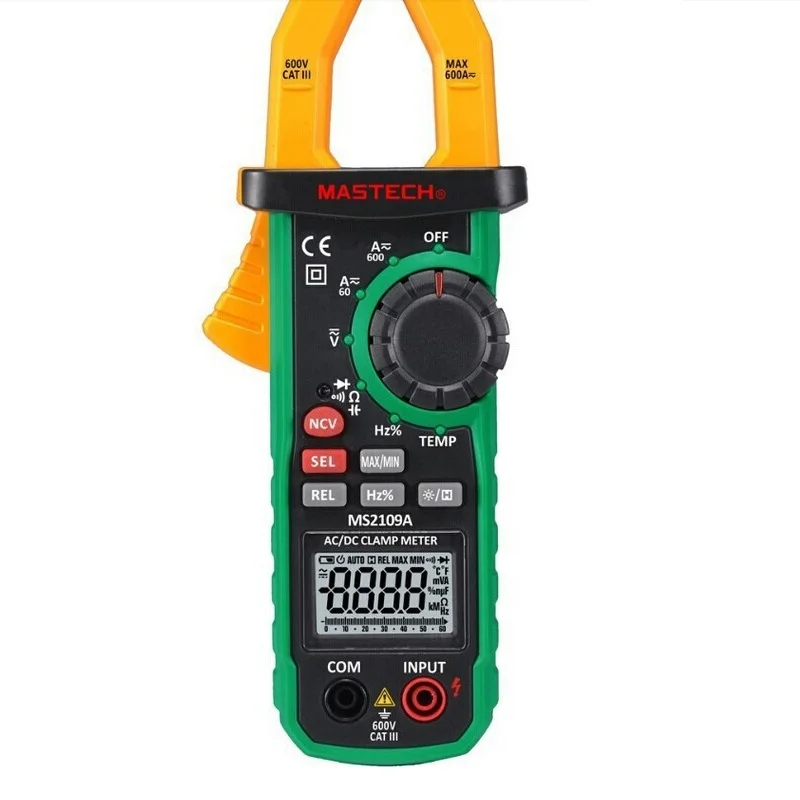 MS2109A клещи мультиметр pinza amperimetrica цифровые данные показать amperimetro емкость мультиметр токовый зажим