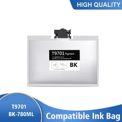 Cartouches d'encre pour imprimante Epson, 780ML, 2 jeux, pour imprimante T9701 BK, avec pigments et puce, pour WorkForce Pro WF M5299/M5799 