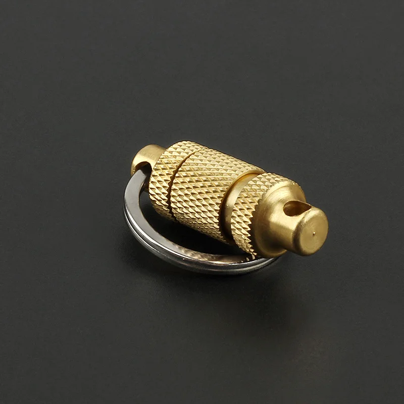 Quick Detach Quick Buckle Outdoor Tactical Backpack EDC Brass Key Ring Keychain Outdoor Tools