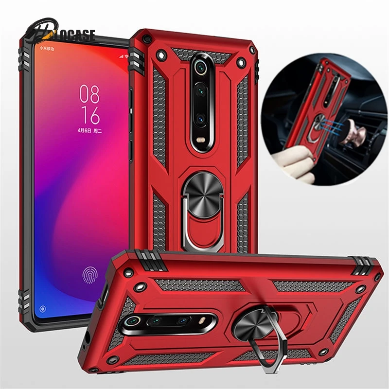 Magnetic Ring Holder Case for Xiaomi K20 Pro K30 Mi9t Mi9 Mi 9T CC 9E SE CC9 A3 Lite Armor Redmi Note 7 8 8T 10 7A 8A | Мобильные