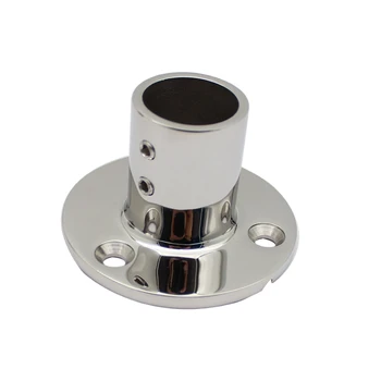 

1Pcs Stainless Steel Marine Grade Casting Boat Hand Railing Fittings Round Base 90 Degree Tube Base
