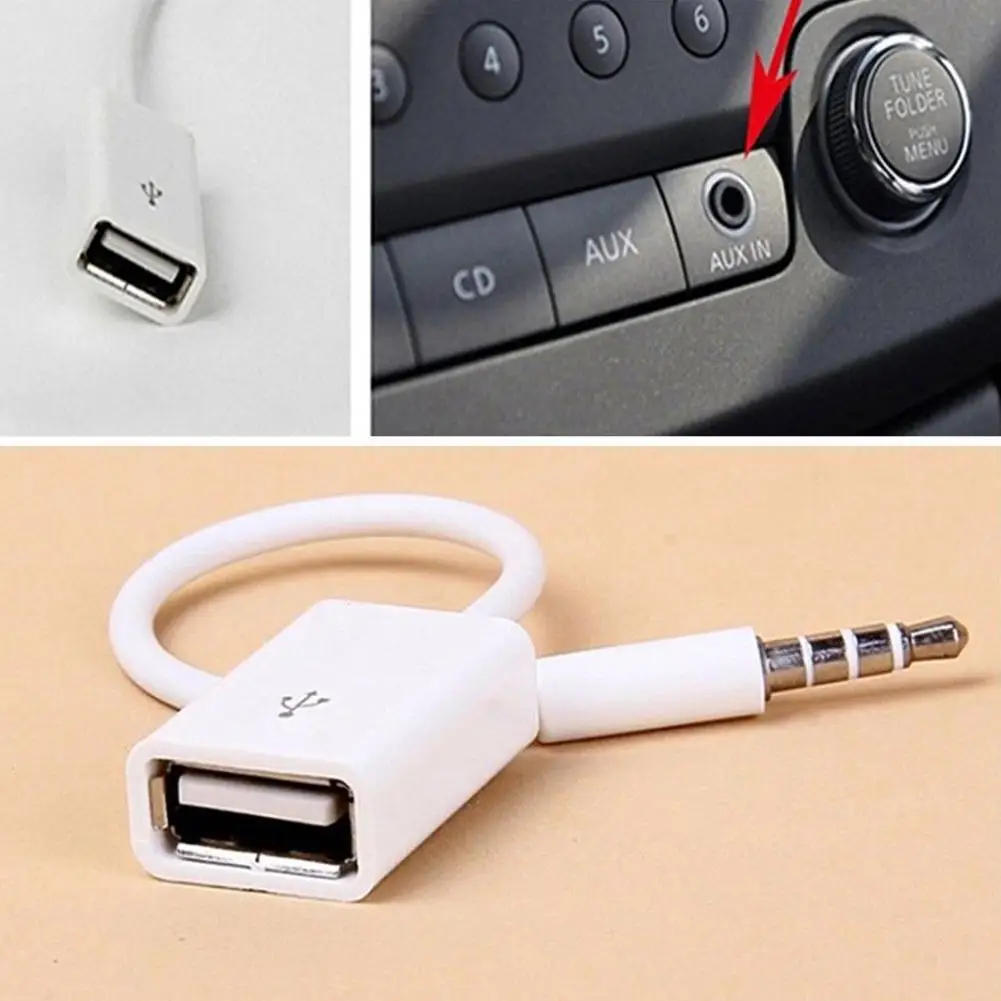 Автомобильный 3,5 мм разъем AUX аудио разъем для USB Женский кабель конвертер автомобиля MP3 автомобиля аудио линия автомобиля