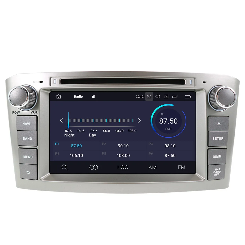 Perfect Android 9.0 Octa Core Car DVD Player For Toyota Avensis 2002-2008 T250 Car GPS Navigation Stereo multimedia auto headunit Wifi 5