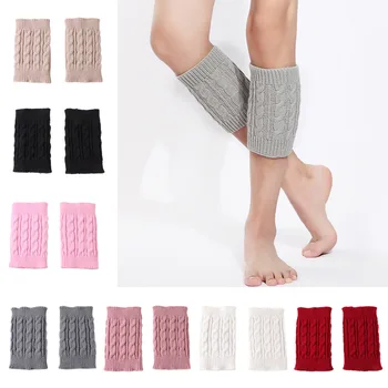 

Td334 Warm Boot Cover Yarn Guetre-m Adult Female Autumn And Winter Warm Feet Knitted Leg Warmers