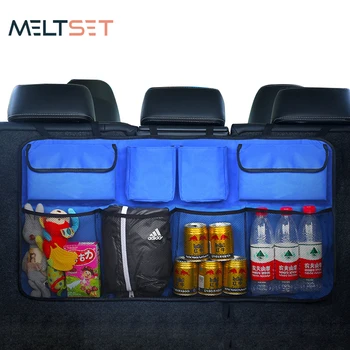 

Universal Car Seat Storage Bag Convenient Car Seat Back Organizer Multi-Pocket Storage Bag Box Automobile Trunk Organizer