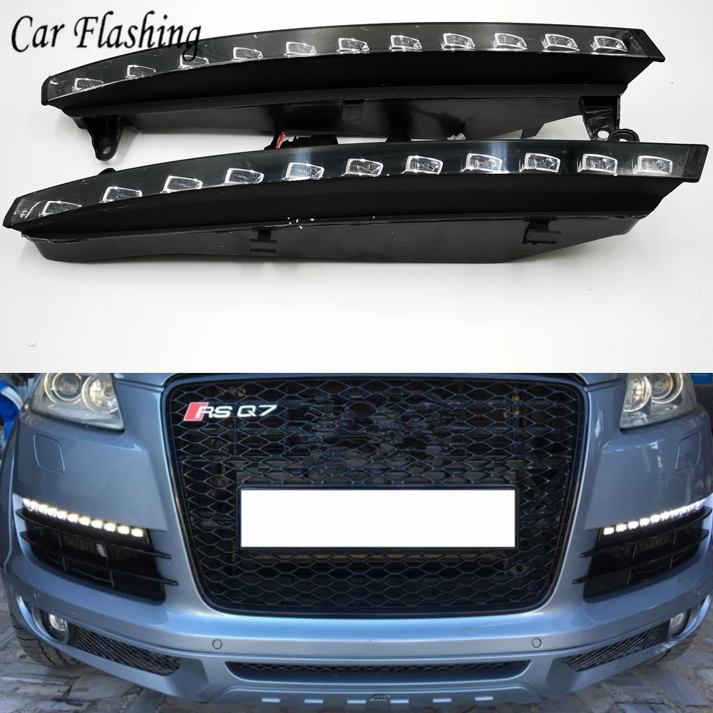 1 комплект Автомобильные светодиодные дневные ходовые огни для Audi Q7 2006 2007 2008 2009|led