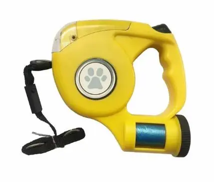 yellow HIPET 4,5 м выдвижной поводок для собак, веревка для маленьких и больших собак, светодиодный, автоматический, гибкий поводок для тренировки щенков, поводок для собак - Цвет: yellow