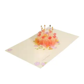 

Birthday Postcard Greeting Cards Blank Paper 3D Handmade Custom Party with Vintage Envelope Invitations Supply Cut Up Laser P3N5