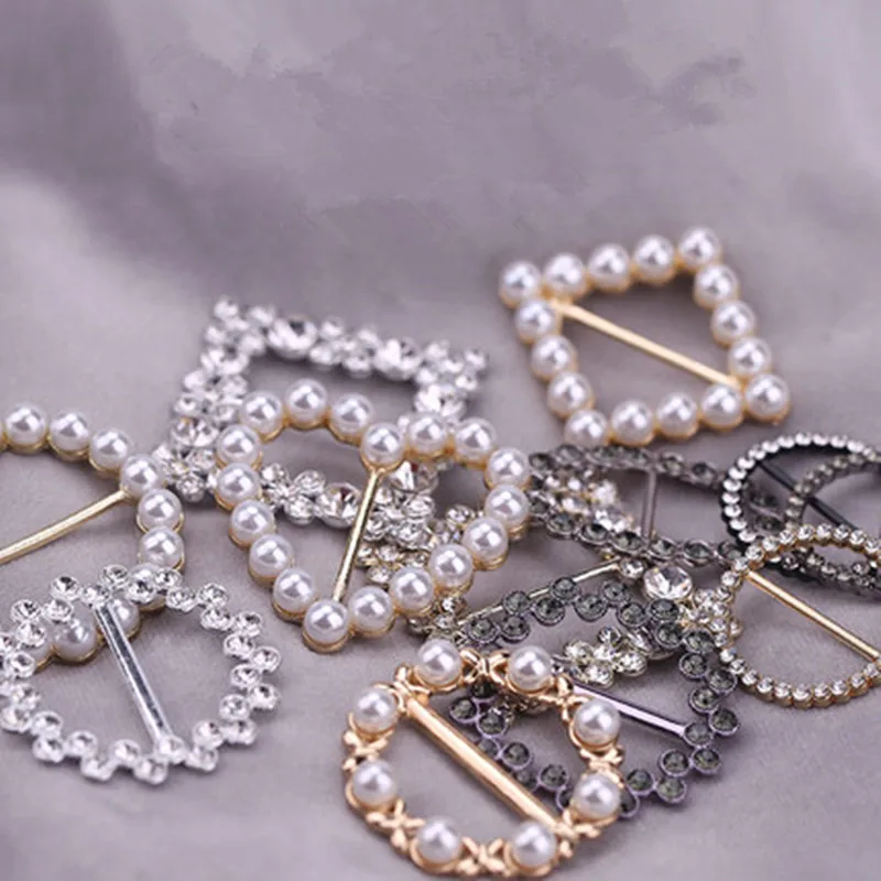 Разнообразные пряжки стразы жемчужные для пригласительных открыток Свадебная