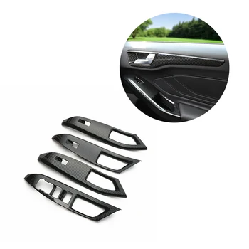 

Car Carbon Fiber Interior Window Lift Control Switch Panel Cover Trim for Ford Focus MK4 2019 Car Accessories