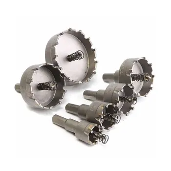 

6Pcs HSS Hole Saw Set Carbide Tip TCT Core Drill Bit Hole Saw For Alloy Stainless Steel Cutter Power Tool Accessories