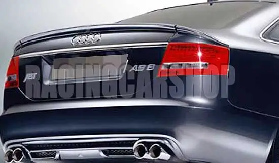 RS6 TYPE 3PCS TRUNK BOOT LIP SPOILER FOR AUDI A6 C6 2007-2011