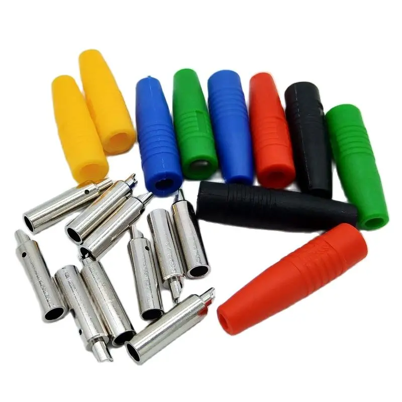 5 farbe Löten 4mm Bananen Buchse Bananen Buchse Für 14AWG Kabel 10 teile/los