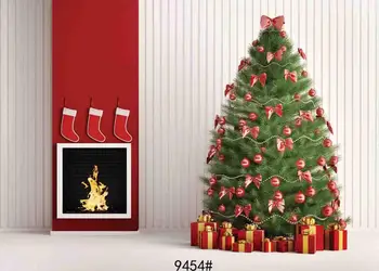 

Vinyl Custom Photography Backdrops Prop Christmas day Christmas Tree Theme Photo Studio Background ST-0123