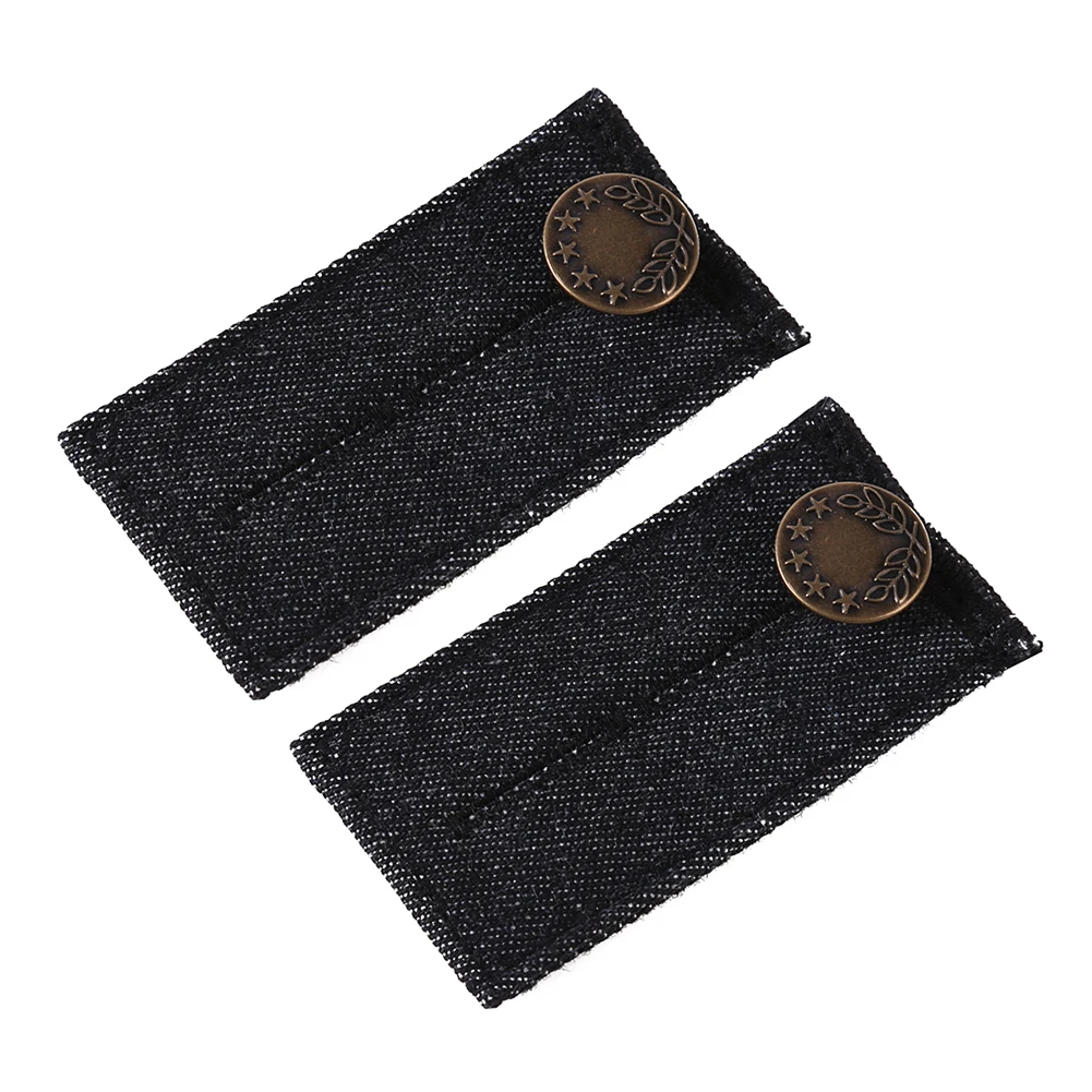 

Multi Use DIY Jeans Waist Extension Fastener Accessories Denim Cloth Tool Pants Extenders Fatty Trouser Elastic Button Clothes