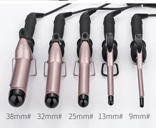 

Groups Temperature Setting Electric Hair Curler Long Curling Tong Wand 13-38mm Professional Hair Curling Iron LCD Screen