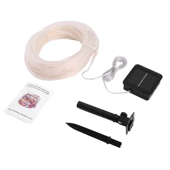 

String Light Solar Power Decoration Lamp 100 LED Waterproof Copper Wire Fairy Valentines Wedding Party LED Light