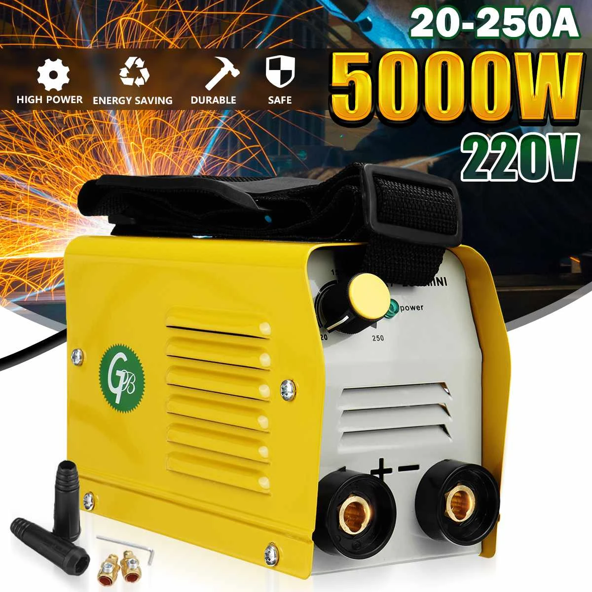 - 220V Mini Electric Arc Welder Welding Machine Portable Electric Full Automatic Welding Reverse Welder for Welding Work DIY