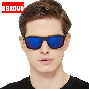 

RBROVO 2020 Polarized Sunglasses Men Square Sun Glasses Men Retro Eyeglasses For Men/Women High Quality Lunette De Soleil Homme