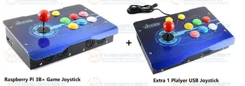 

Raspberry Pi 3B plus Family Game Console with USB Joystick for 2 player TV Fighting Arcade Joystick with 4 cores CPU HDMI Output