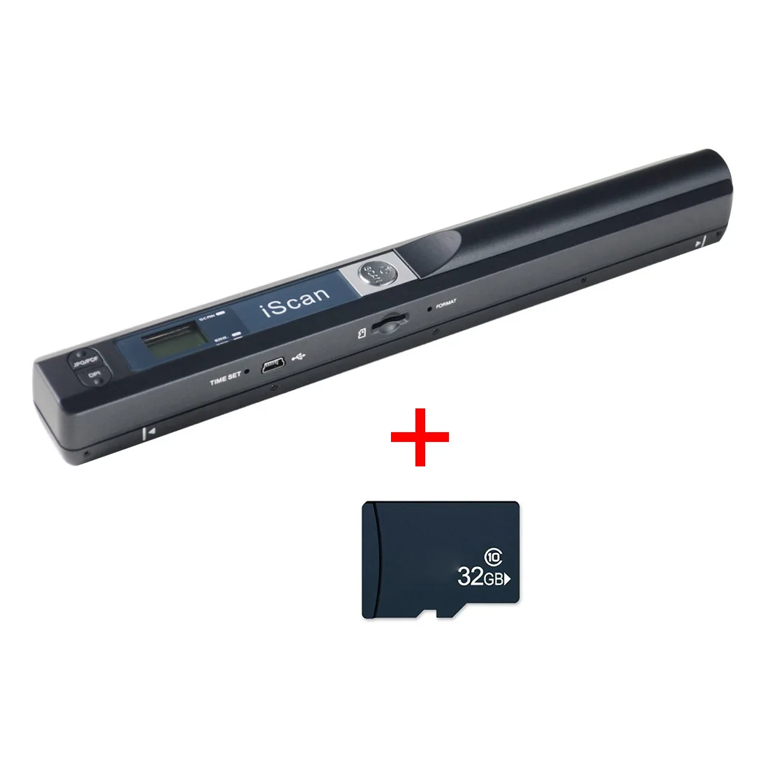  Mini Portable Scanner 900DPI LCD Display JPG/PDF Format Document Image Iscan Handheld Scanner with 