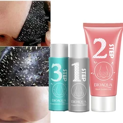Blackhead Three-step Skin Care Set Blackhead Export Liquid Nasal Patch Nasal Membrane T Zone Care Cosmetics  Nose Mask