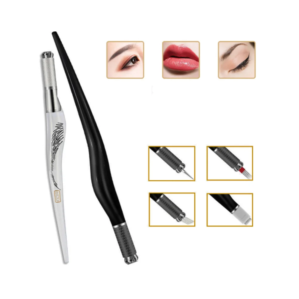 Ручка PCD для перманентного макияжа профессиональная Прозрачная черная ручка