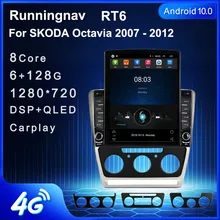 9.7"  Android 10.1 For SKODA Octavia 2007 2008 2009 2010   2012 Tesla Type Car Radio Multimedia Video Player Navigation GPS RDS