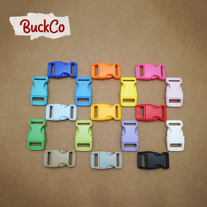 

50pcs/lot 15mm spray paint plastic clasp quick side release for Webbing diy dog collar accessory buckle 17 colours