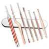 8PCS Set Ear Wax LED Light Pickers Earpick Remover Curette Earwax Cleaner Spoon Ear Care Booger Cleaning Tweezers Forceps Tool 2