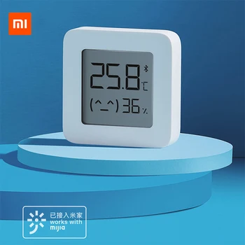 

Original Xiaomi Bluetooth Thermometer 2 Mijia App Smart LCD Screen Electric Digital Hygrometer Thermometer Humidity Sensor