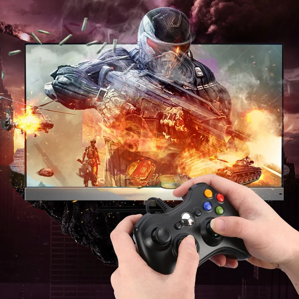 Геймпад для xbox 360 проводной контроллер для xbox 360 контроллер проводной джойстик для xbox 360 игровой контроллер геймпад джойпад