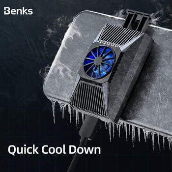 

Benks Mobile Phone Cooler Semiconductor Cooling Heat Dissipation Back Clip Small Fan