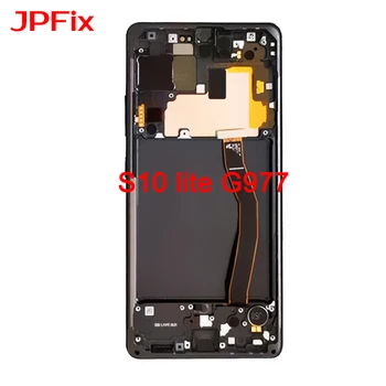 

JPFix Original AMOLED LCD For SAMSUNG Galaxy S10 lite G770F LCD Touch Screen Digitizer Display Assembly Replacement With Frame