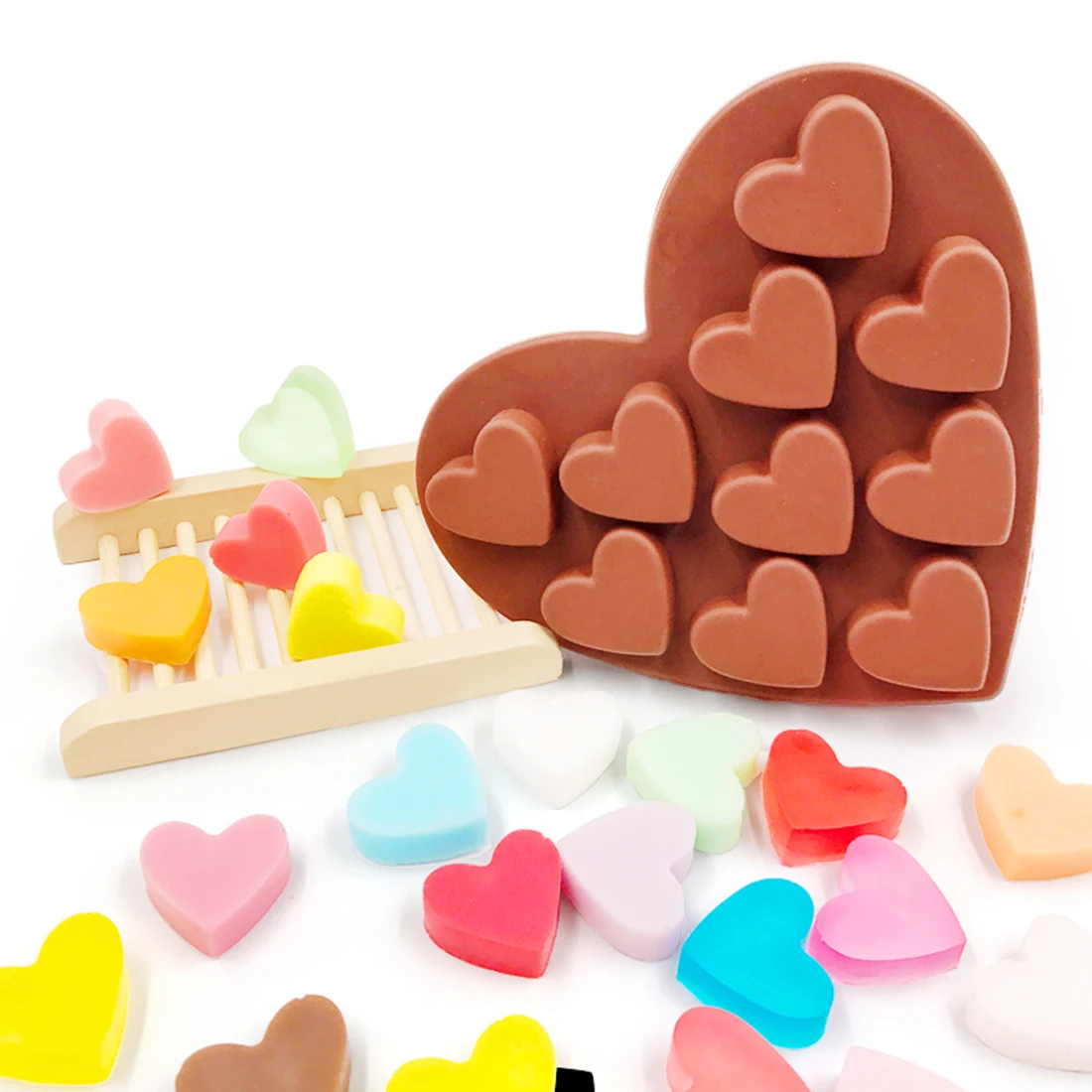 9 Shapes DIY Chocolate baking Tools Silicone Chocolate Mold Non stick Silicone cake mold Jelly and 2