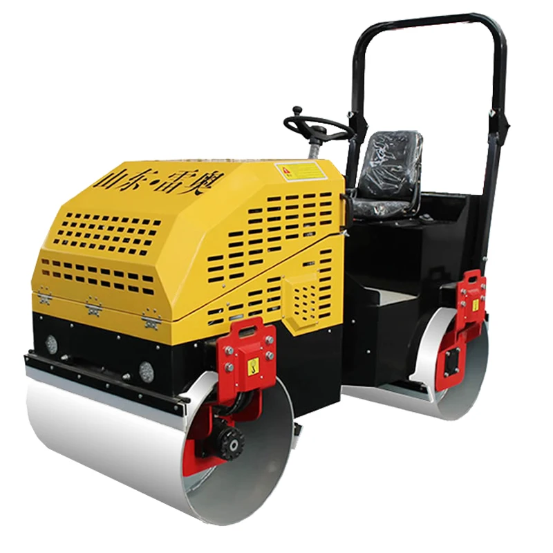 

1 ton Diesel power Small road roller vibrating walk-behind vibration double steel wheel driving steel wheel lawn compactor