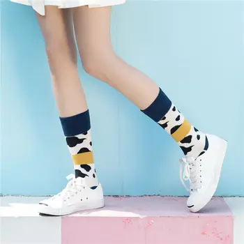 

Preppy Style Socks Cotton Breathable Women Fashion Kawaii Colorful Printing Ankle Happy Socks