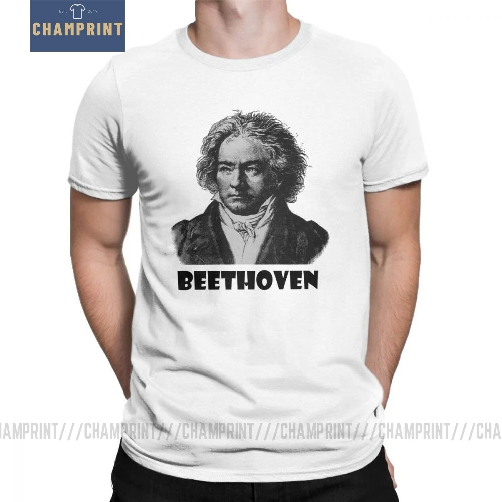 Мужская футболка с коротким рукавом Beethoven Классическая Музыкальная симфония