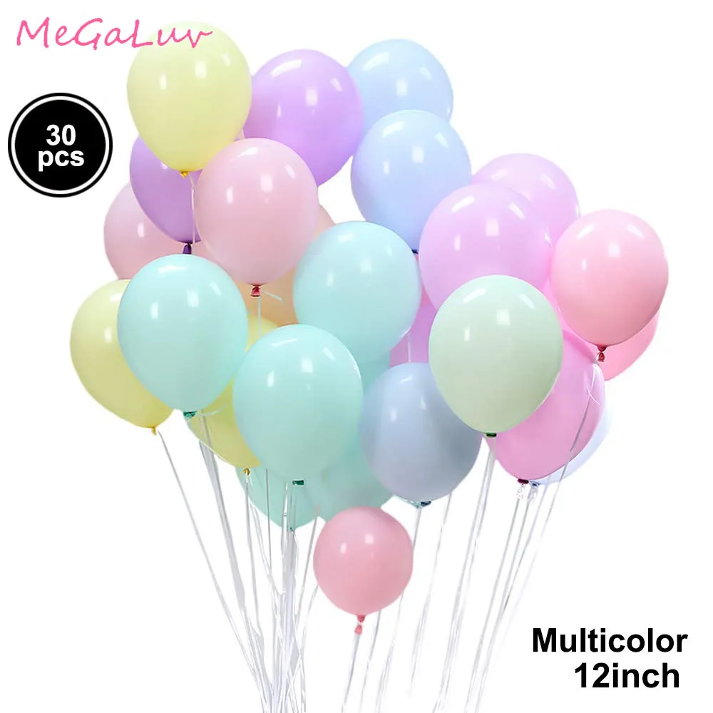 

30Pcs 5/10/12inch Macaron Latex Balloons Pastel Candy Ball Wedding Birthday Party Decor Baby Shower Decor Air Globos