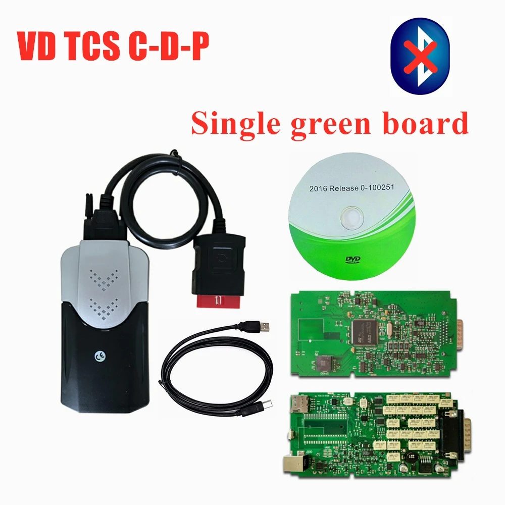VD DS150 C-D-P качество A+ зеленый одноплатный с реле NEC Bluetooth сканер для delphis obd obd2 автомобильный диагностический+ 8 шт. автомобильные кабели - Цвет: without bluetooth