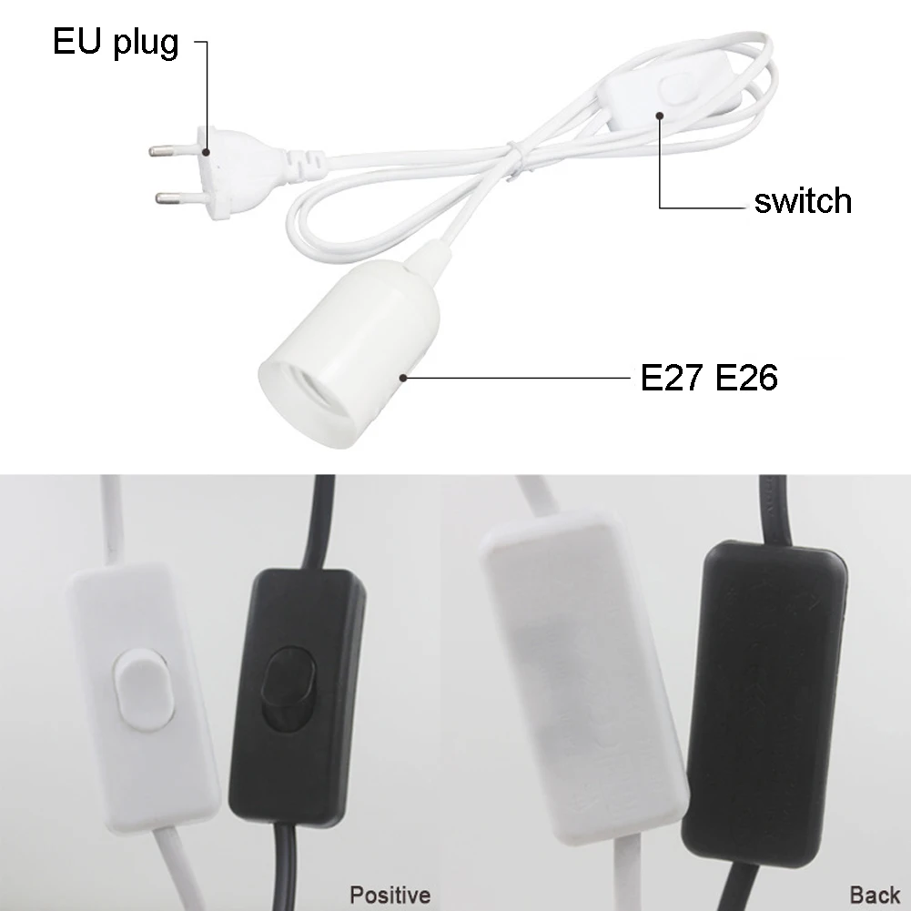 E27 держатель провода подвесная База аксессуары домашний силовой кабель с переключателем расширение крытый легкий контроль декоративная лампа накаливания розетка