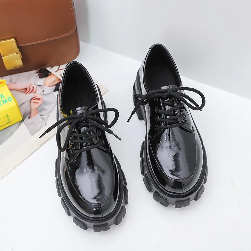 Осенние криперы из искусственной кожи женская обувь больших размеров 40 женские